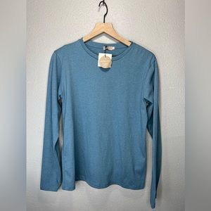 NWT! Mida Undici Long Sleeve Top Size Small‎ Made In Italy 100% Recycled Cotton